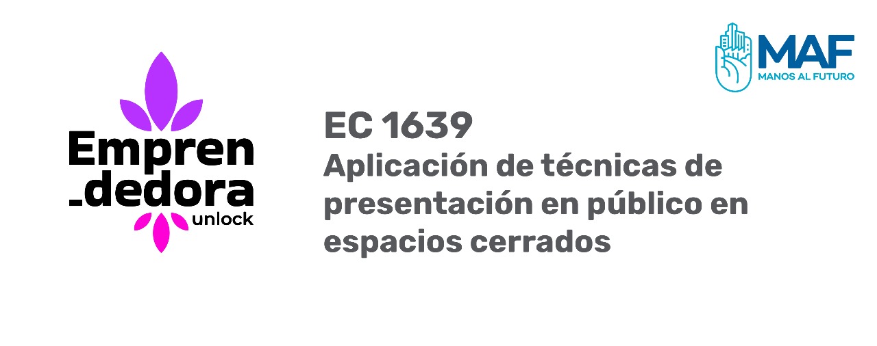 EC 1639 Aplicación de técnicas de presentación en público en espacios cerrados